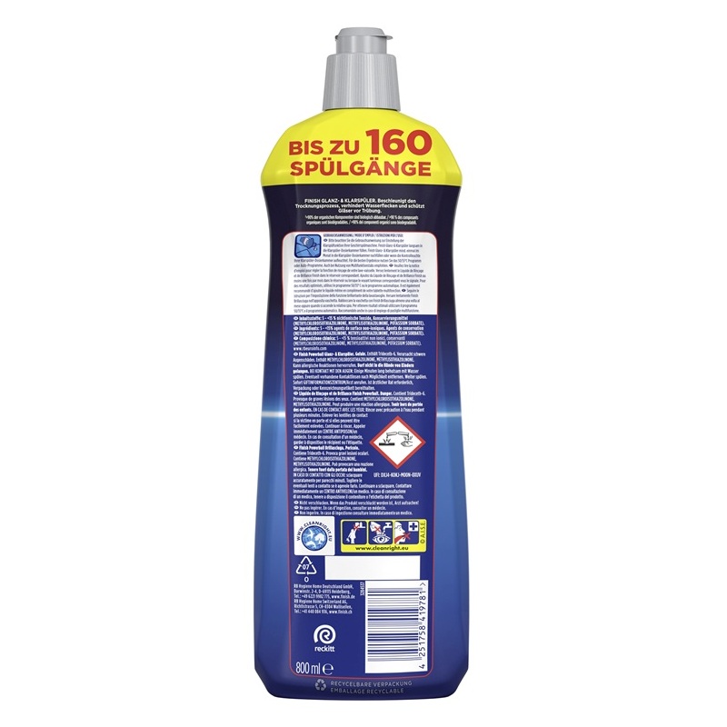 FINISH GLANZ - UND KLARSPUELER XL PACK REGULAR 800ML