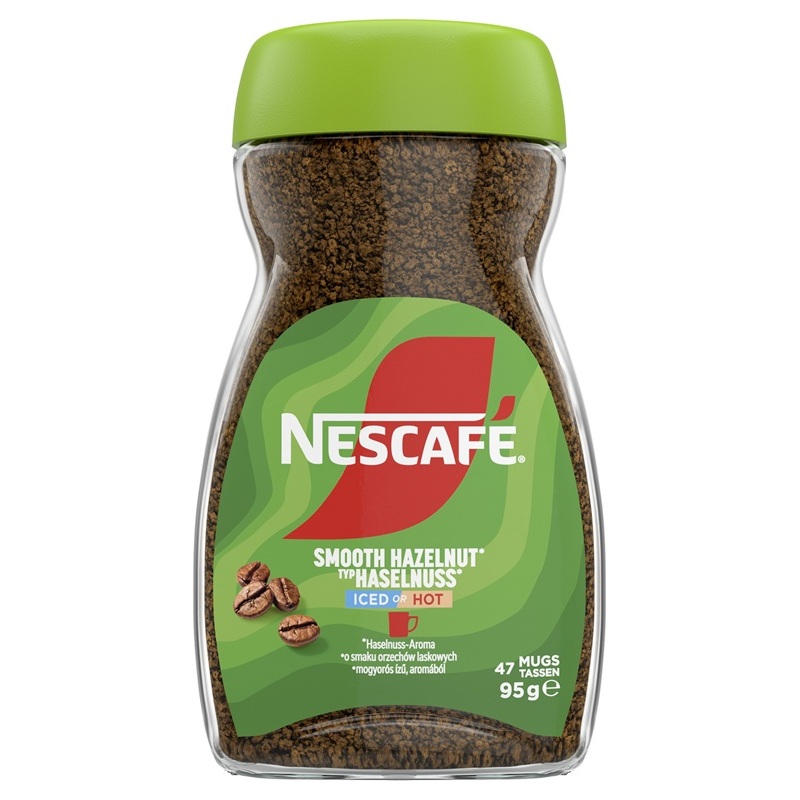 NESCAFÉ SMOOTH HAZELNUT 95G GLAS