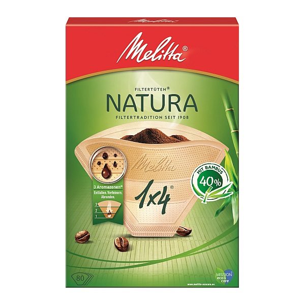 MELITTA FILTERTUETEN NATURA 1 X 4 - 80 STUECK PACKUNG 
