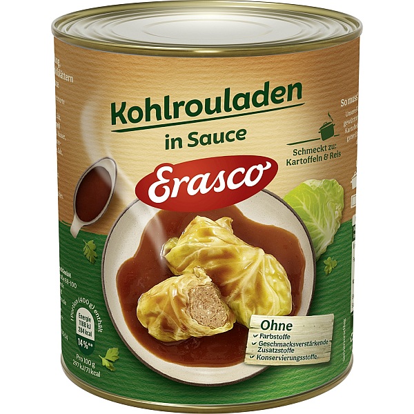 ERASCO 2 KOHLROULADEN 800G