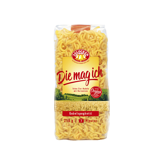 3 GLOCKEN DIE MAG ICH GABELSPAGHETTI 250G