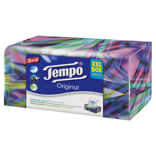 TEMPO ORIGINAL XXL BOX 140 BLATT TASCHENTUECHER