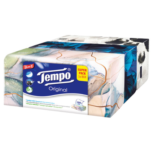 TEMPO TRIO BOX 3 X 100 TASCHENTUECHER
