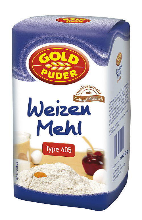 GOLDPUDER WEIZENMEHL T405 1KG