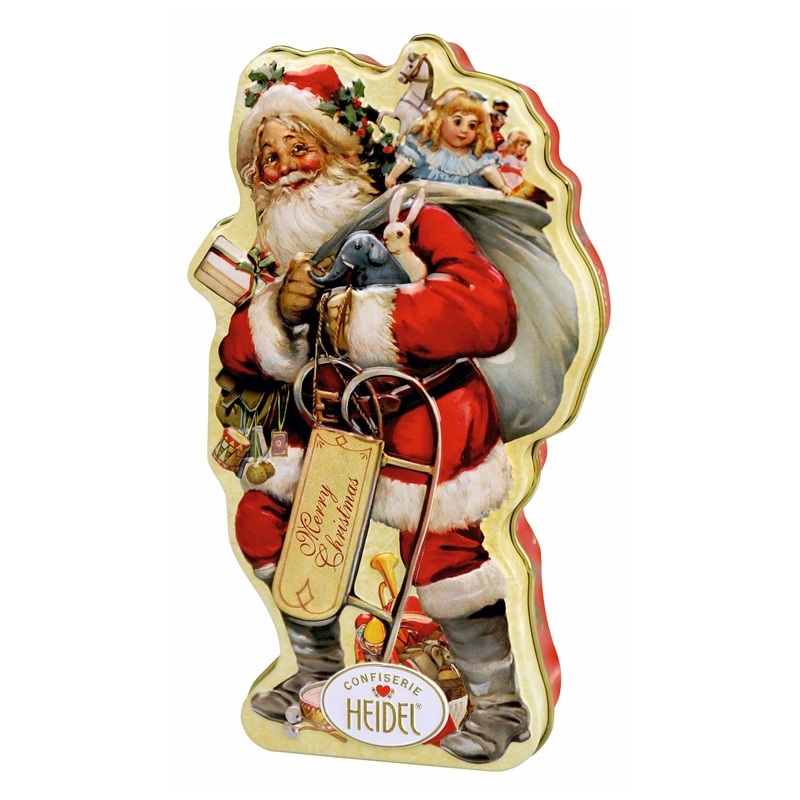CONFISERIE HEIDEL GESCHENKDOSE NOSTALGIE WEIHNACHTSMANN 86G