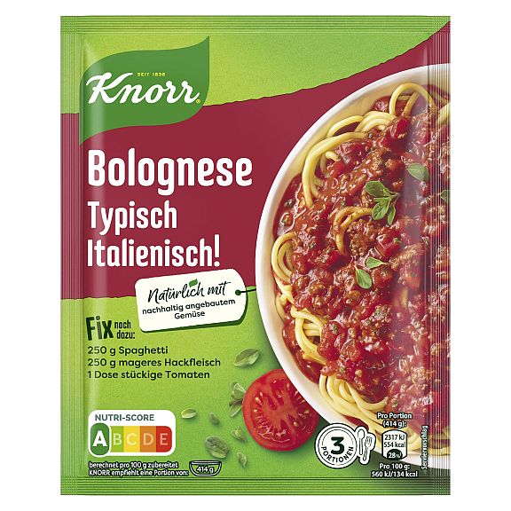 KNORR FIX BOLOGNESE TYPISCH ITALIENISCH! 42G